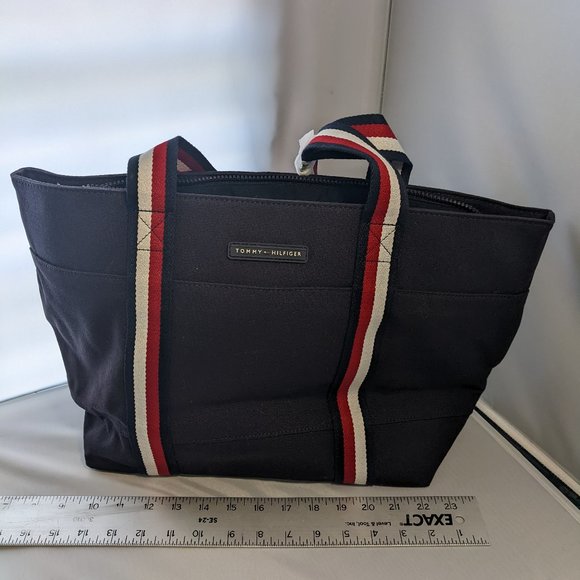 Tommy Hilfiger Handbags - NWT Tommy Hilfiger TH Flag Tote Bag -Navy